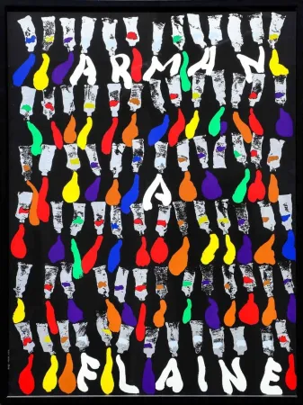 Serigrafia Arman - Arman a Flaine, 1981, Large Screenprint