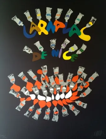 Litografia Arman - Carnaval de Nice