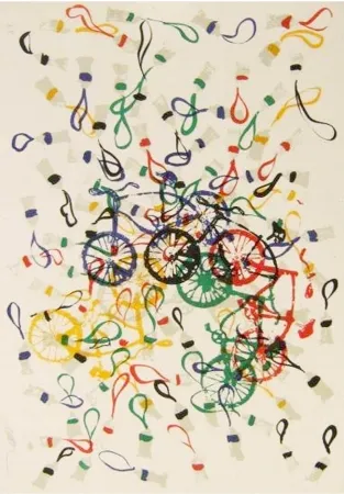 Litografia Arman - Composition