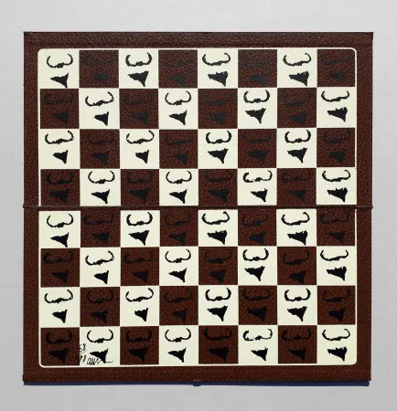 Serigrafia Arman - Hommage a Duchamp. To and for Rrose Selavy (scacchiera)