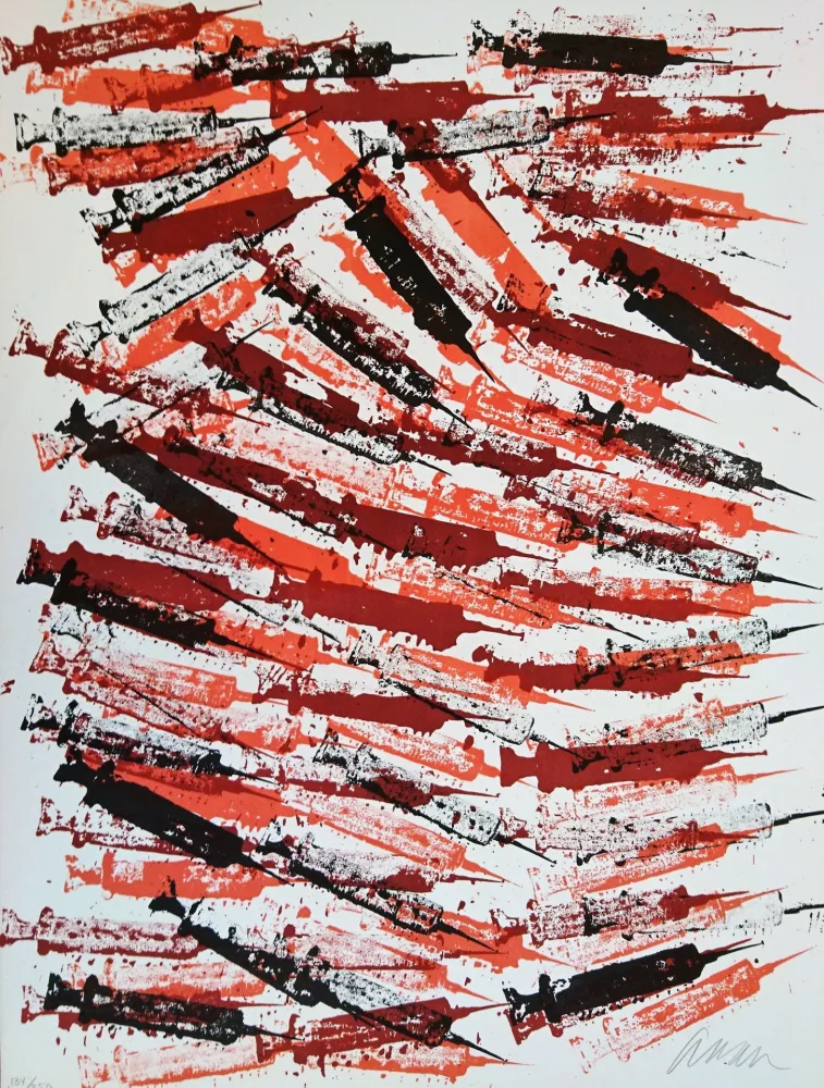 Litografia Arman - Hypored