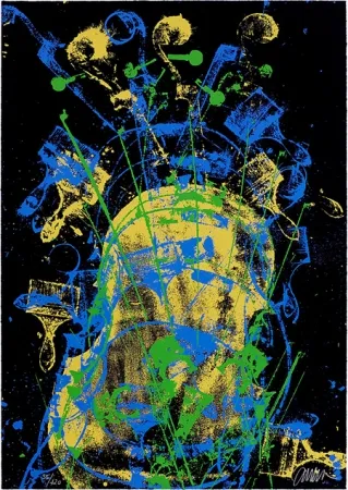 Serigrafia Arman - Melody for Strings 3