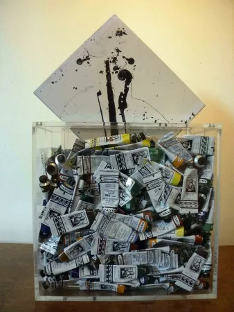 Múltiplo Arman - Poubelle de tubes 