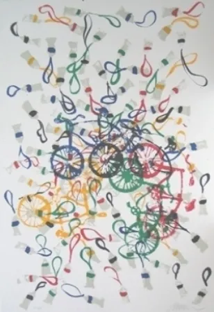 Litografia Arman - Sans titre