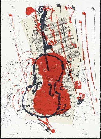 Serigrafia Arman - Scherzo opus 31