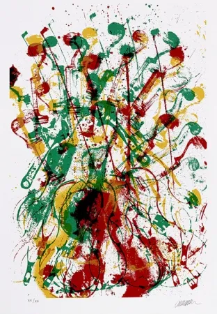 Serigrafia Arman - Trio à cordes III