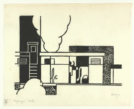 Xilogravura Arntz - Viehwagen (Cattle wagon)