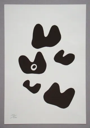 Serigrafia Arp - Constellation avec cinq éléments