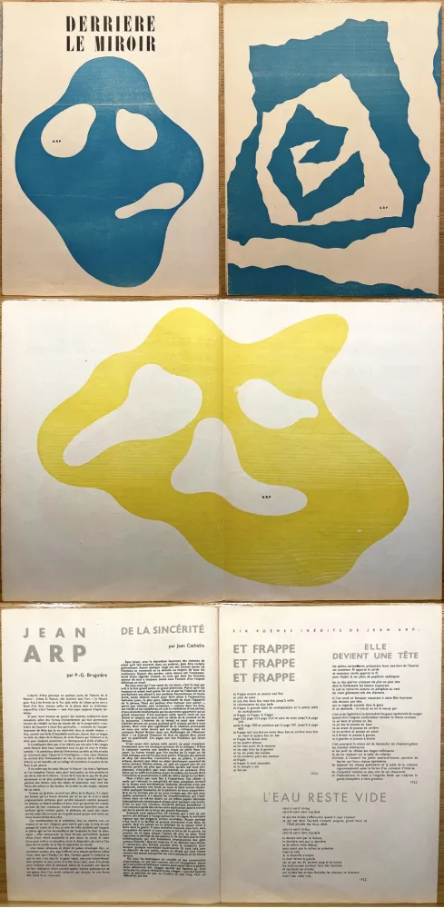 Livro Ilustrado Arp - Derrière le Miroir n° 33. ARP. Novembre 1950.