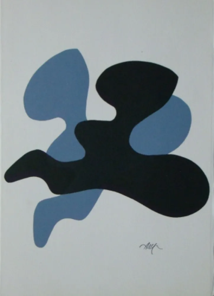 Xilogravura Arp - Die Menschen sind wie die Fliegen