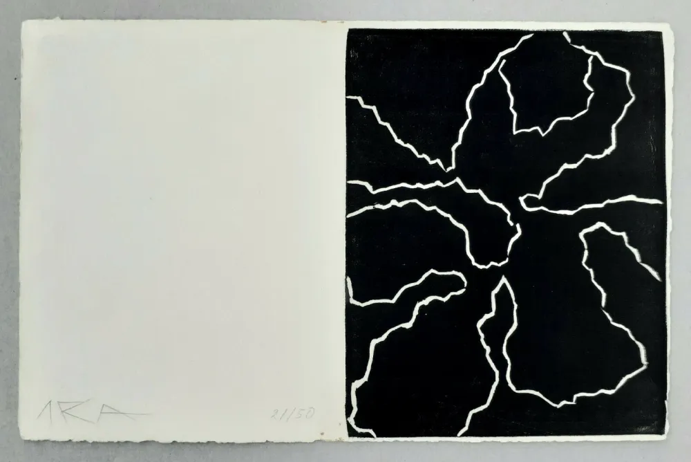 Linogravura Arp - Fleurs