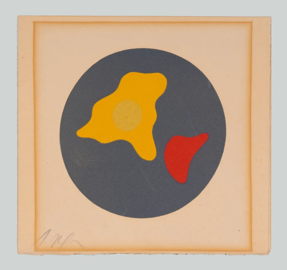 Xilogravura Arp - Formen in Kreis