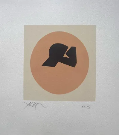 Xilogravura Arp - Soleil recerclé 