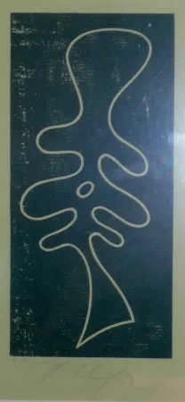 Xilogravura Arp - Torse feuille