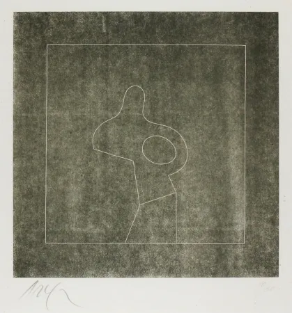 Xilogravura Arp - Untitled (Abstraction)