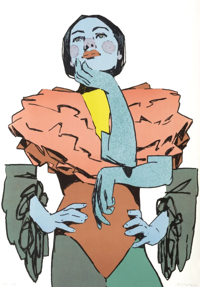 Litografia Aryz - El festejo-5