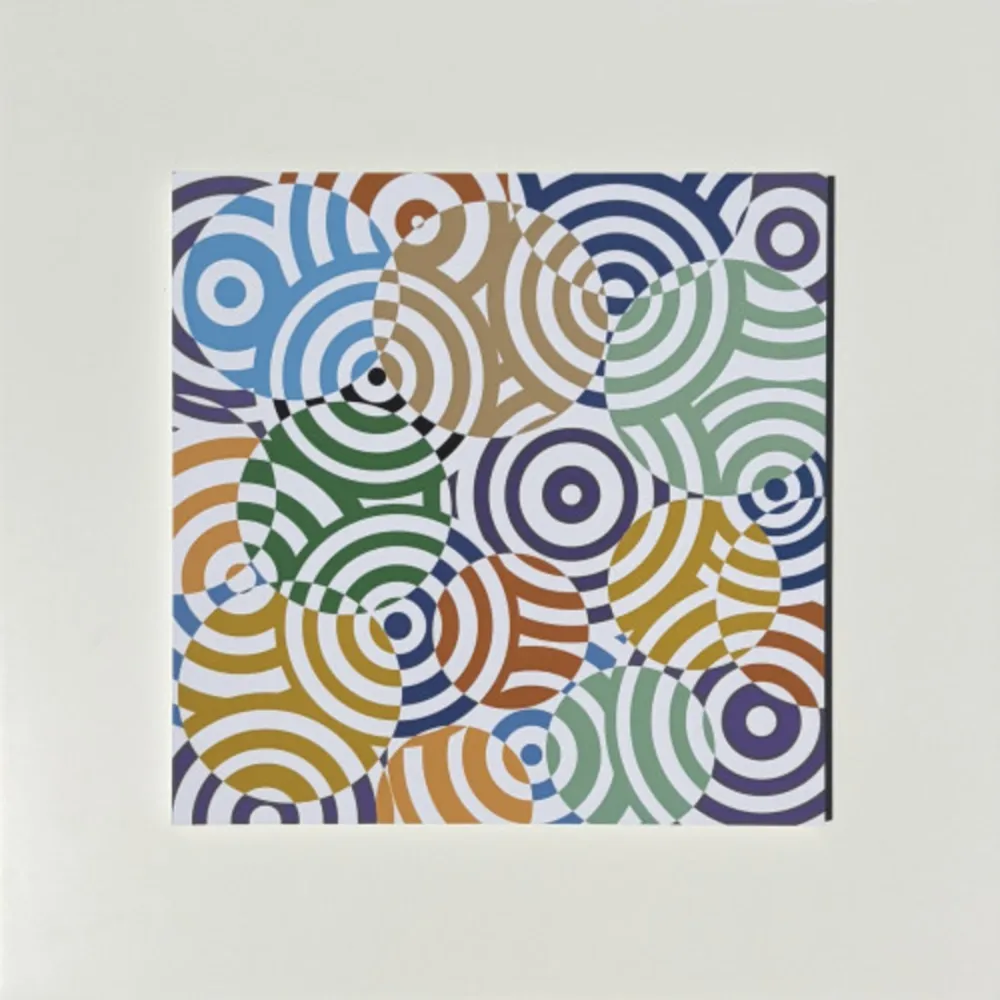 Múltiplo Asis - Interferences cercles de couleurs Gris Rouge Arc en Ciel