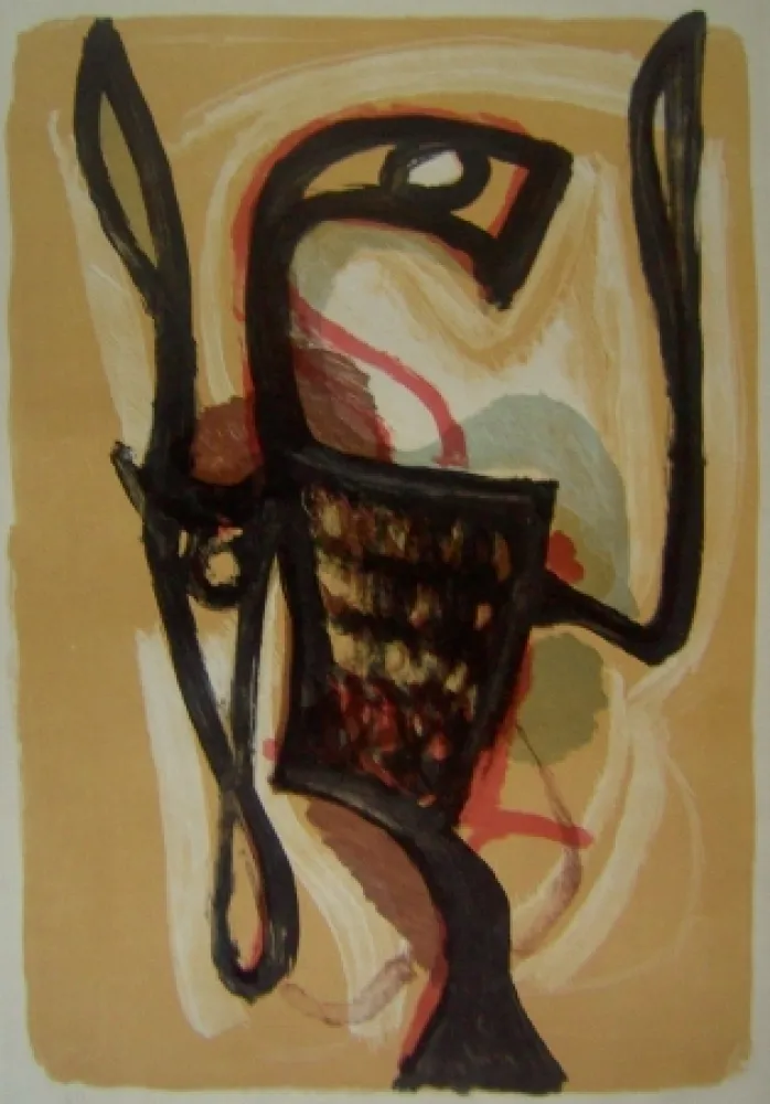 Litografia Atlan - Oiseau de Lune