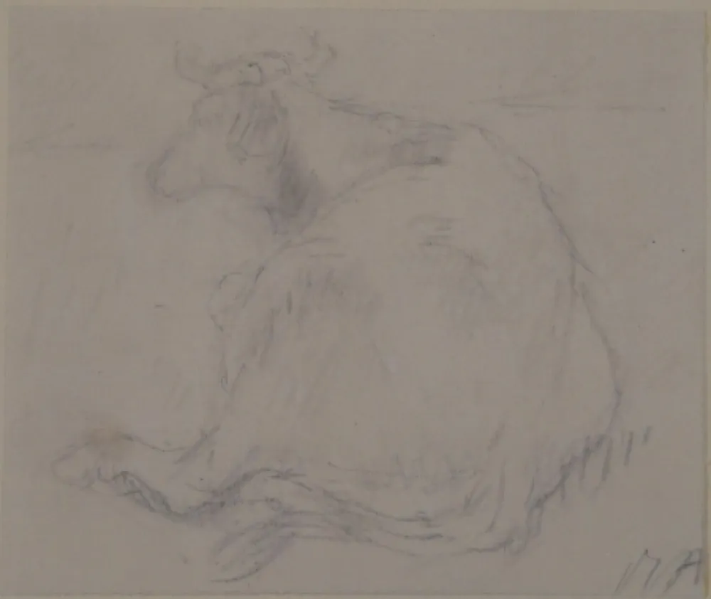 Sem Técnica Auberjonois - Liegende Kuh / Reclining cow