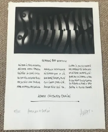 Gravura Avati - Hommage a Parini