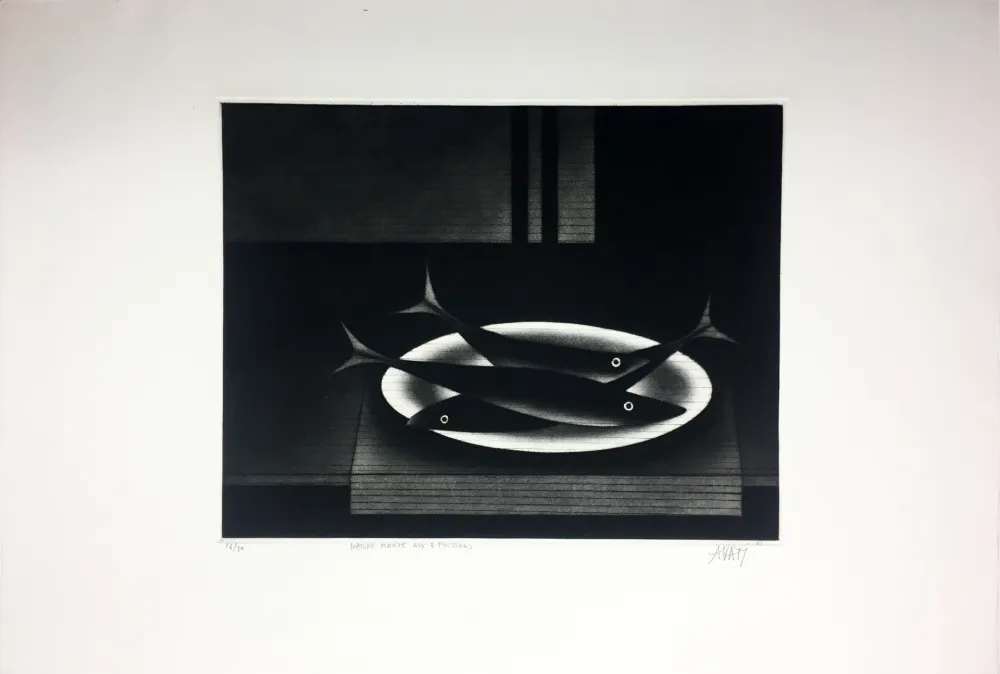 Meio-Tom Avati - Nature morte aux 3 poissons (1961)