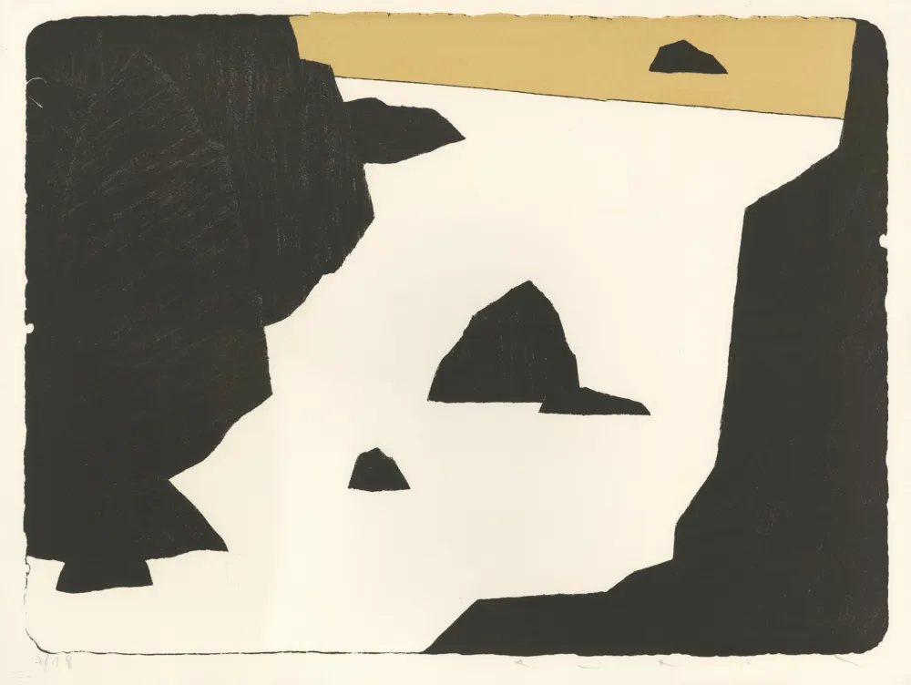 Litografia Avril - Bretagne - Ocre