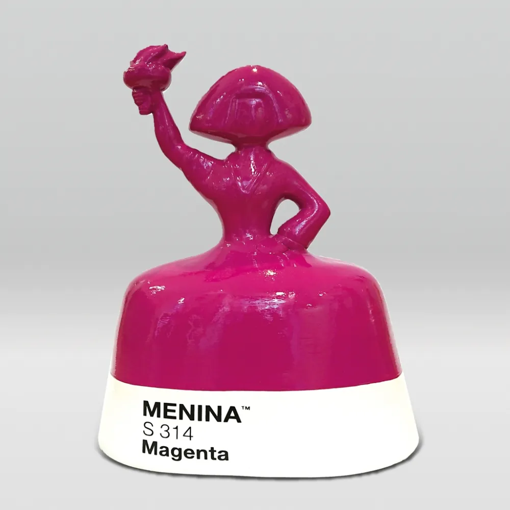 Sem Técnica Azzato - Menina magenta