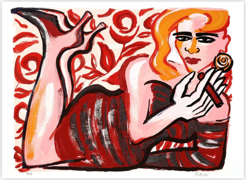 Serigrafia Bach - Fumando Espero