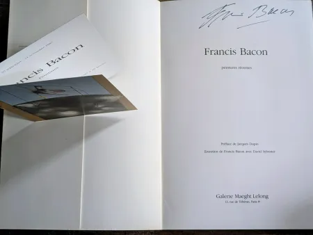 Sem Técnica Bacon - Francis Bacon - Peintures Récentes,  Hand-Signed catalog and invitation,  1984