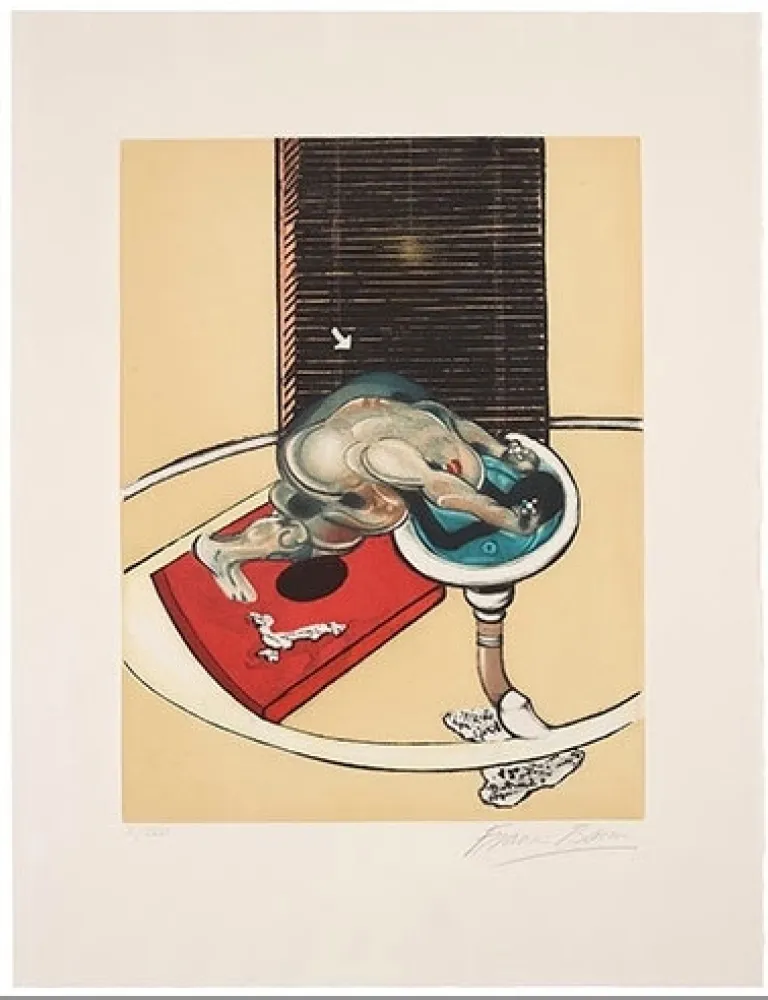 Água-Forte E Água-Tinta Bacon - Man at the washbasin