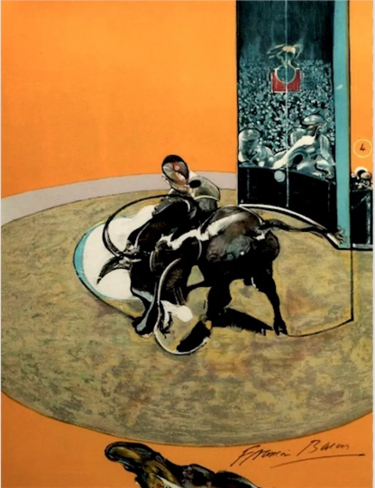 Litografia Bacon - Study for bullfight, n° 2