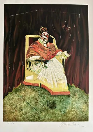Litografia Bacon - Study for Portrait of Pope Innocent X after Velasquez