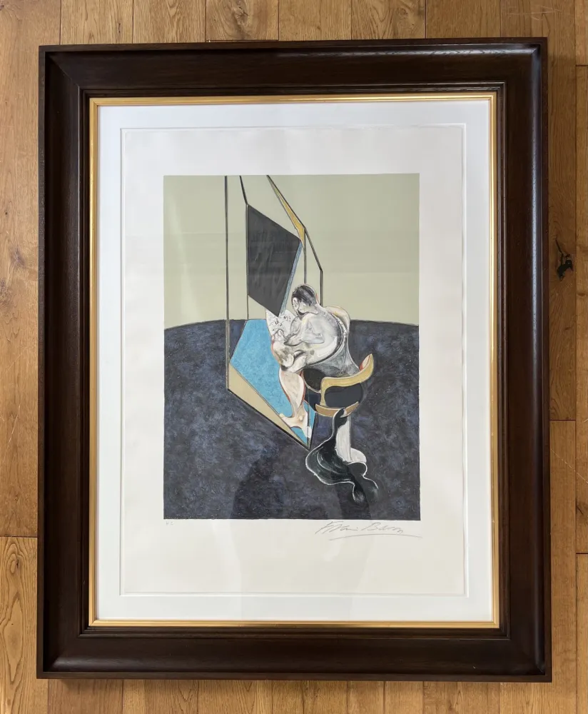 Sem Técnica Bacon - Three Studies of Male Back (One Work - Central panel of the triptych) 