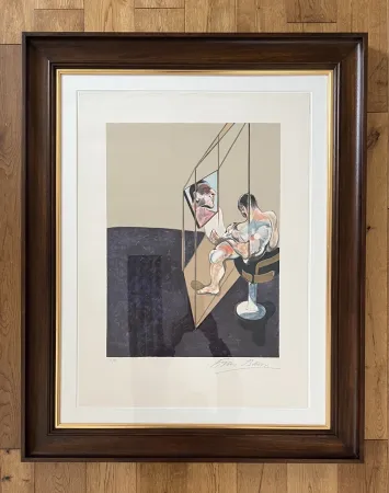 Litografia Bacon - Three Studies of Male Back (One Work - Right hand panel of the triptych)