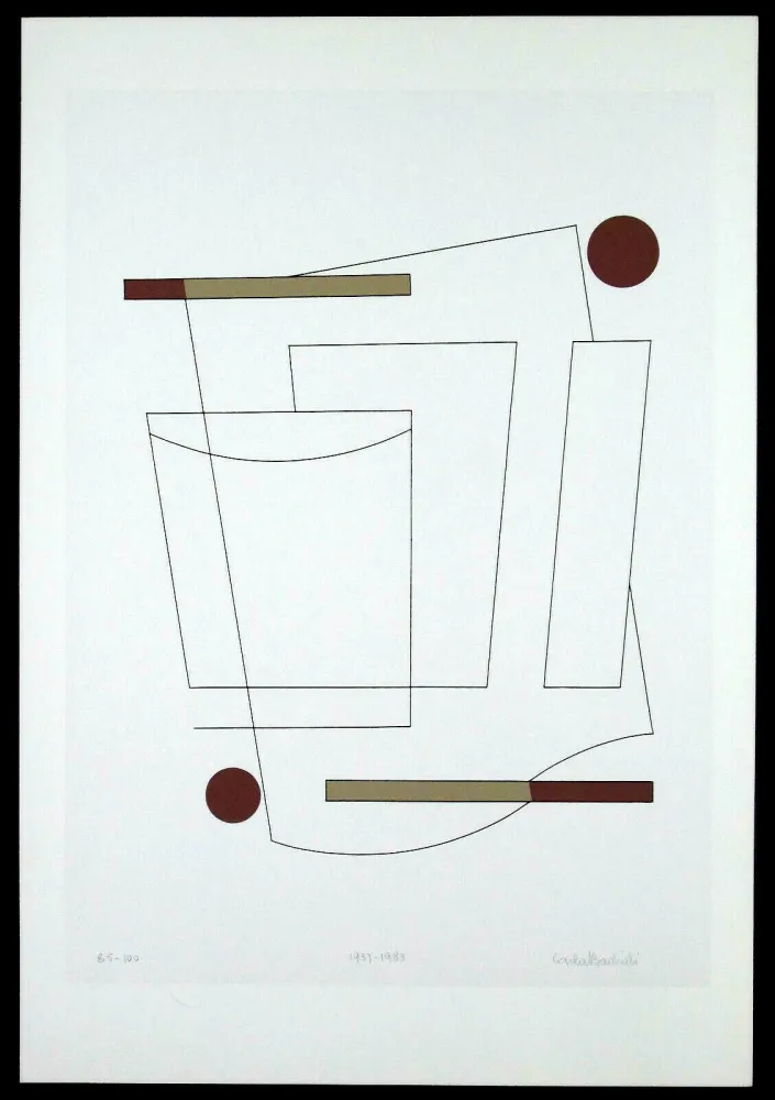 Serigrafia Badiali - Composizione (tavola 3)