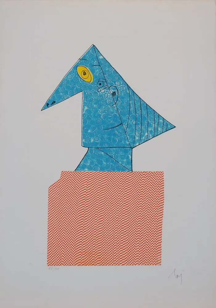 Gravura Baj - Baj chez Picasso 1