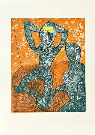 Gravura Baj - Chez Picasso 11