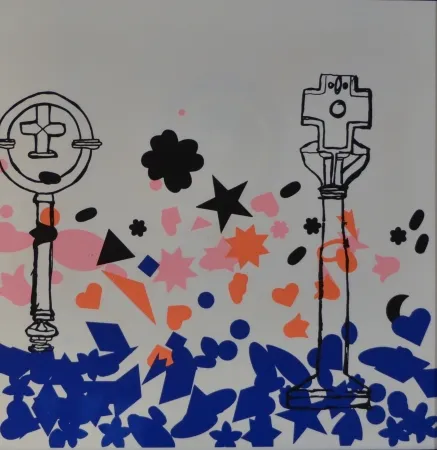 Litografia Baj - Composizione