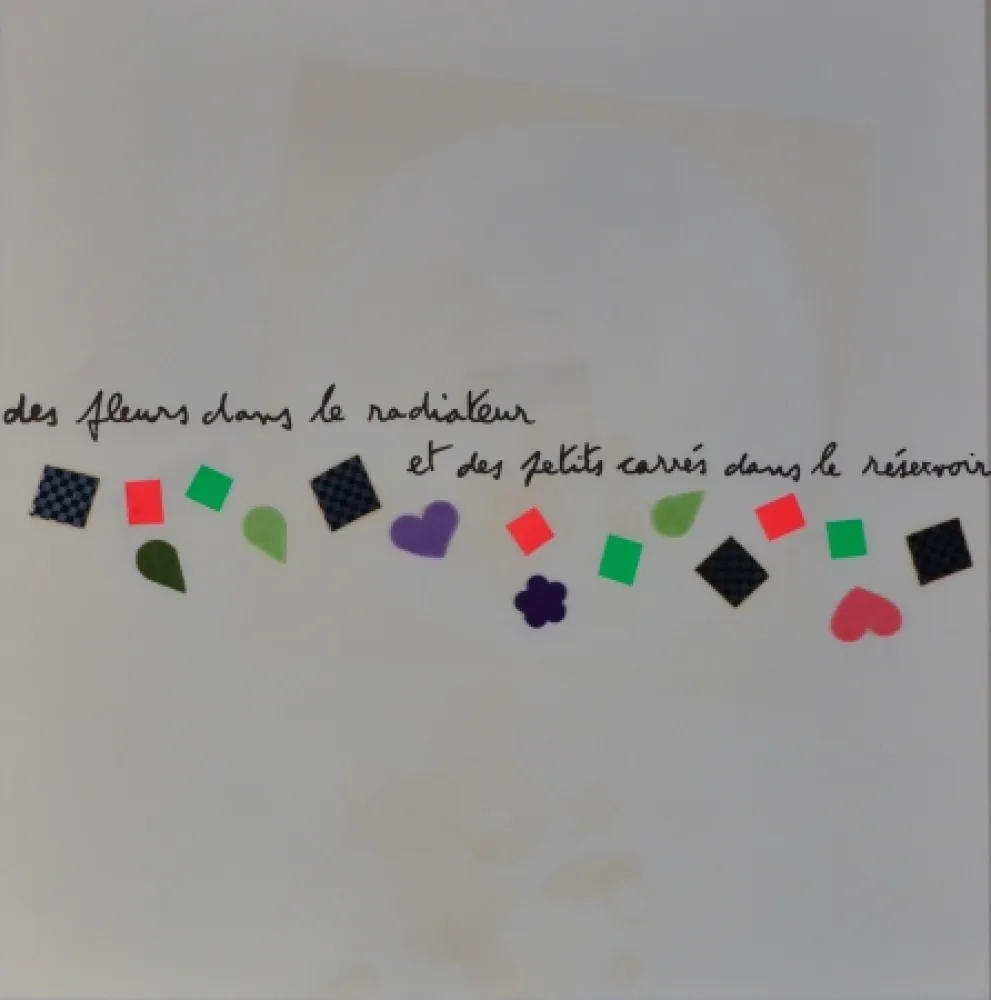 Litografia Baj - Des fluers dans le radiateur