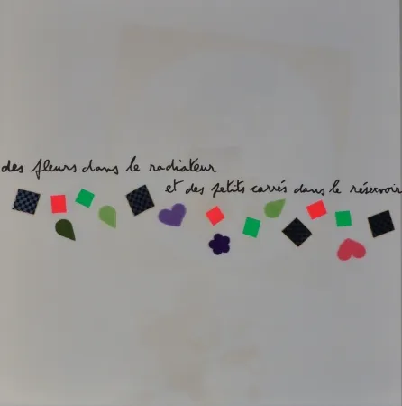 Litografia Baj - Des fluers dans le radiateur