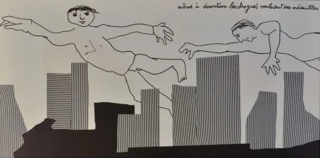 Litografia Baj - Downtown