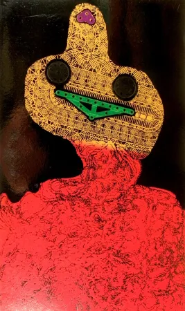 Água-Forte Baj - Femme en fleurs