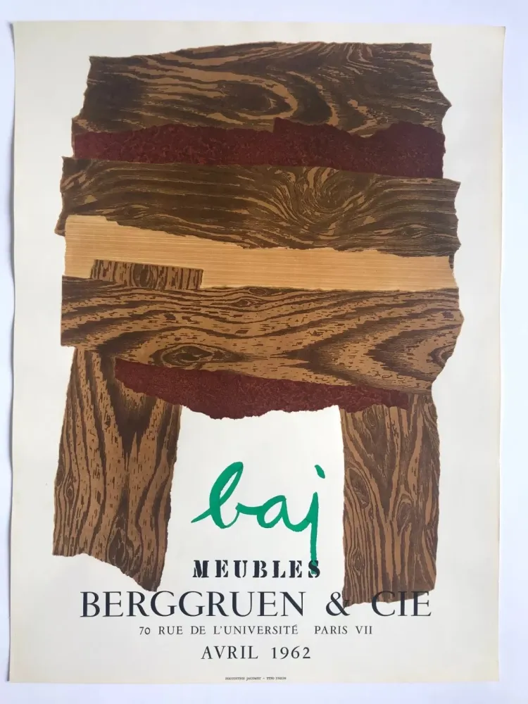 Cartaz Baj - Galerie Berggruen & Cie