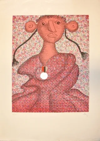 Gravura Baj - Marguerite d'Angouleme, Reine de Navarre