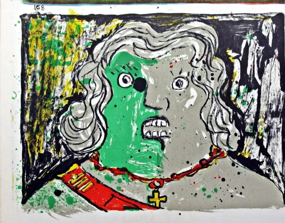 Litografia Baj - Untitled