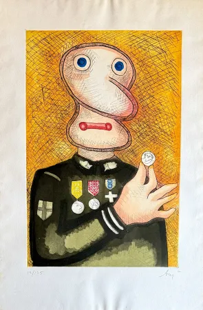 Gravura Baj - Uomo dalla medaglia