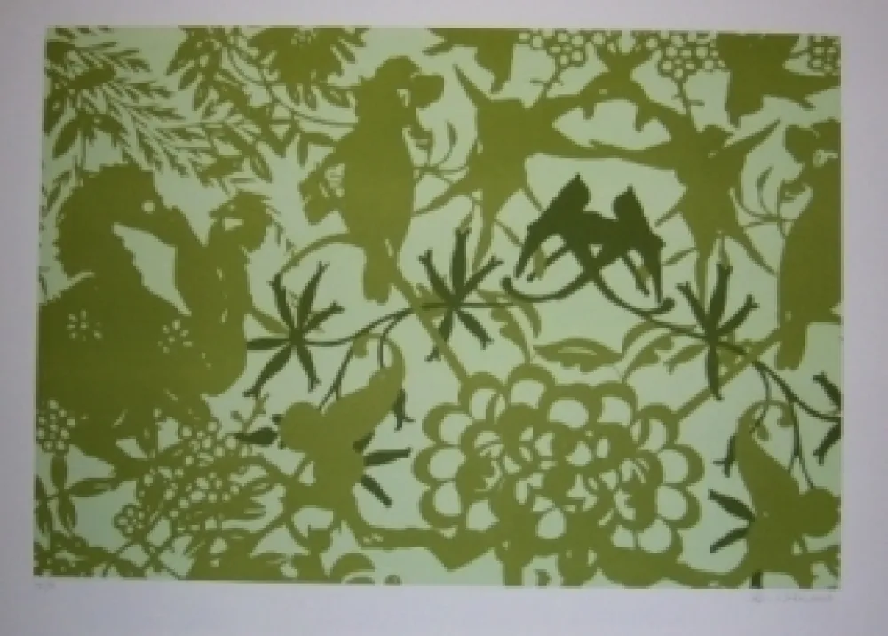 Litografia Baker - Feuillages 1