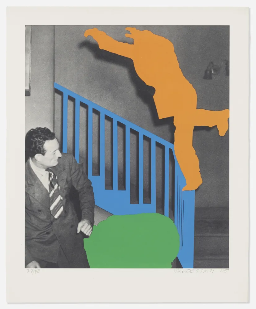 Múltiplo Baldessari - Two Figures: One Leaping, One Reacting