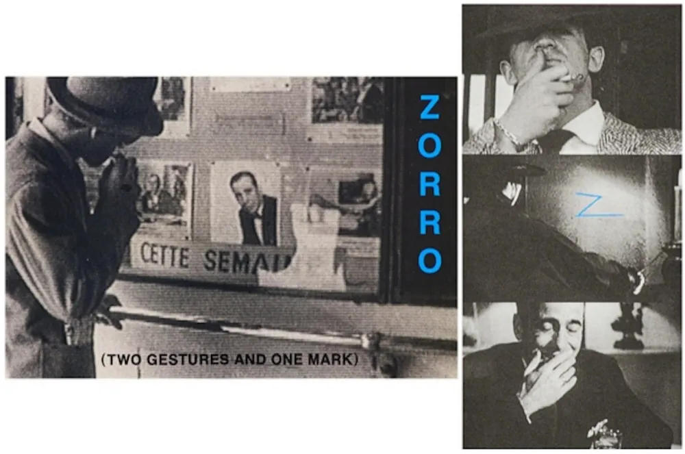 Litografia Baldessari - Zorro (Two Gestures and One Mark)
