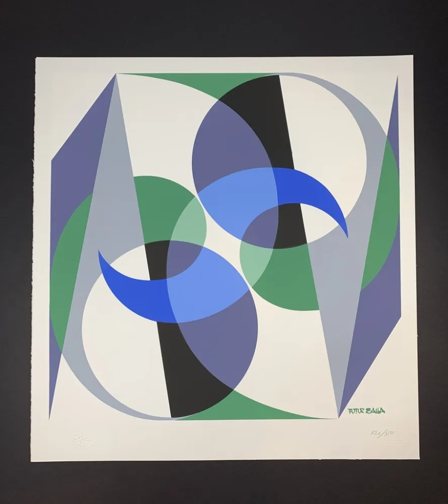 Serigrafia Balla - Equilibrio Spaziale